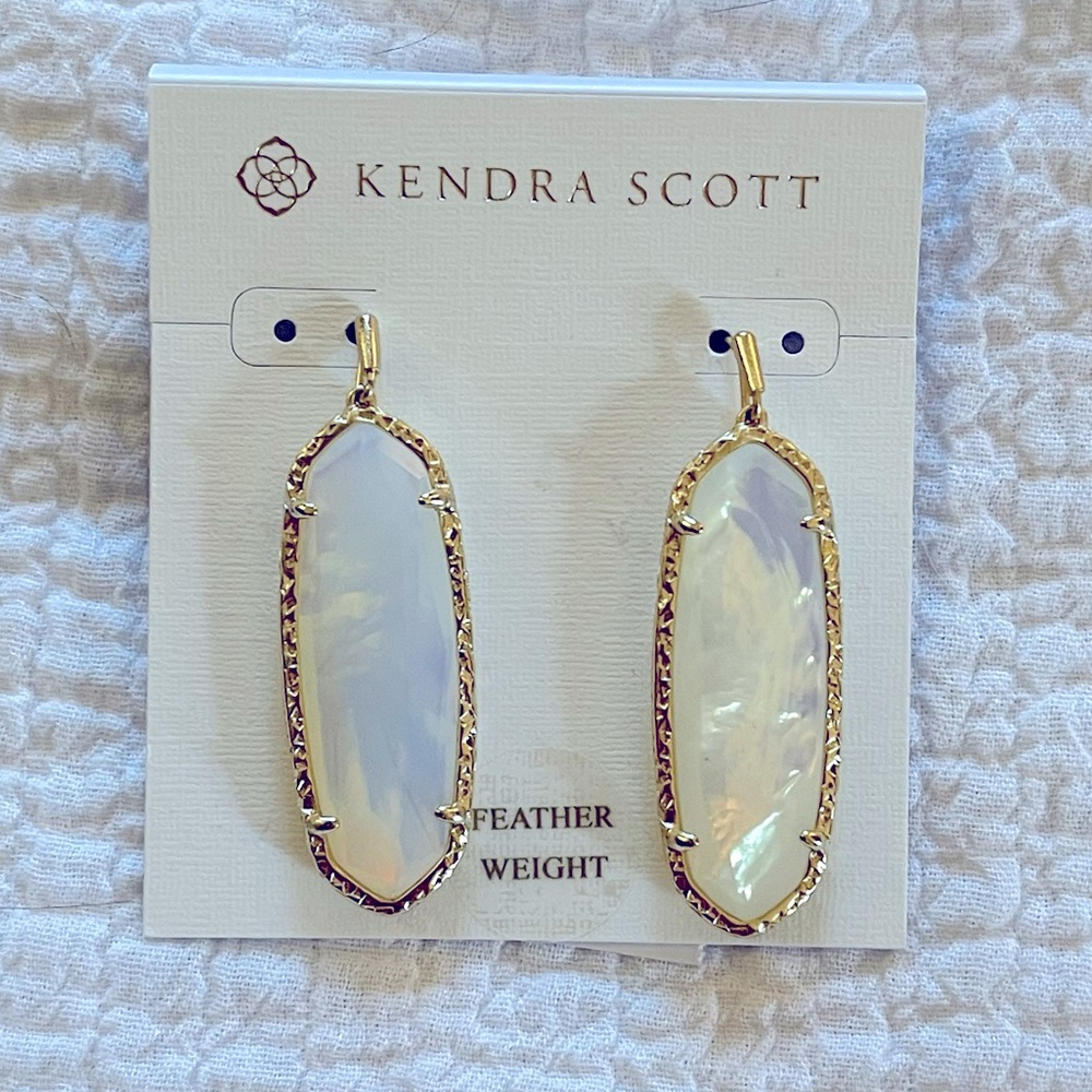 KENDRA SCOTT Layla drop earring gold/opalite NTW